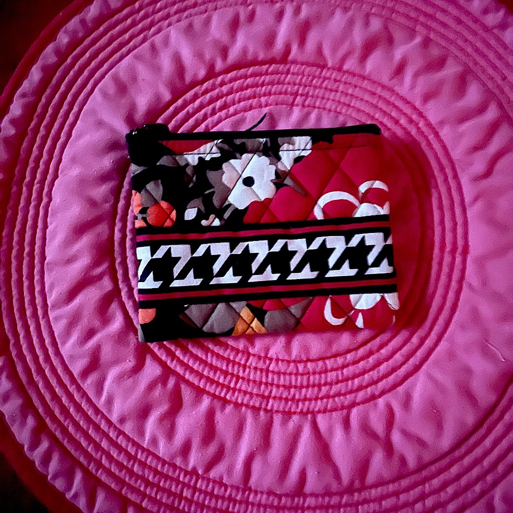 Vera Bradley Retired Bittersweet pattern. Small zippered coin purse EUC